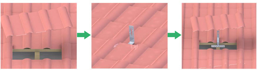 solar tile roof system