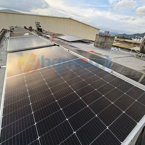 small factory rooftop solar project