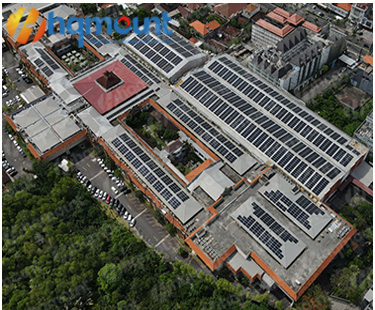 مشروع سطح سطح معدني يعمل بالطاقة الشمسية - أكبر 1.5 ميجاوات في جزيرة بالي