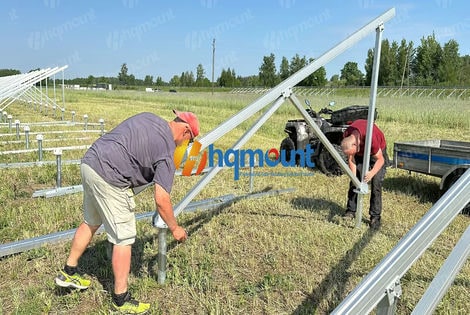 حامل ألومنيوم لمحطة الطاقة الشمسية HQ Mount GT1